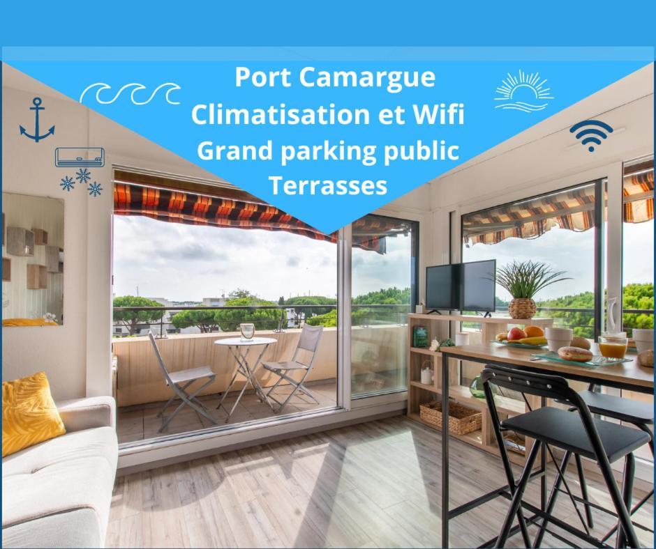 Reves Ensables * Clim * Proche Mer * Terrasse * Port Camargue 르그로뒤후아 외부 사진